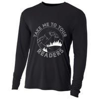 Take Me To Your Readers Alien Funny Reading Librarian Cooling Performance Long Sleeve Crew