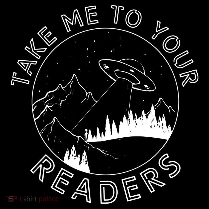 Take Me To Your Readers Alien Funny Reading Librarian Poster