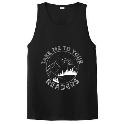 Take Me To Your Readers Alien Funny Reading Librarian PosiCharge Competitor Tank