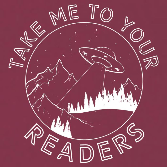 Take Me To Your Readers Alien Funny Reading Librarian 16oz Travel Tumbler