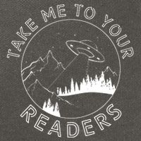 Take Me To Your Readers Alien Funny Reading Librarian Cotton Canvas Backpack