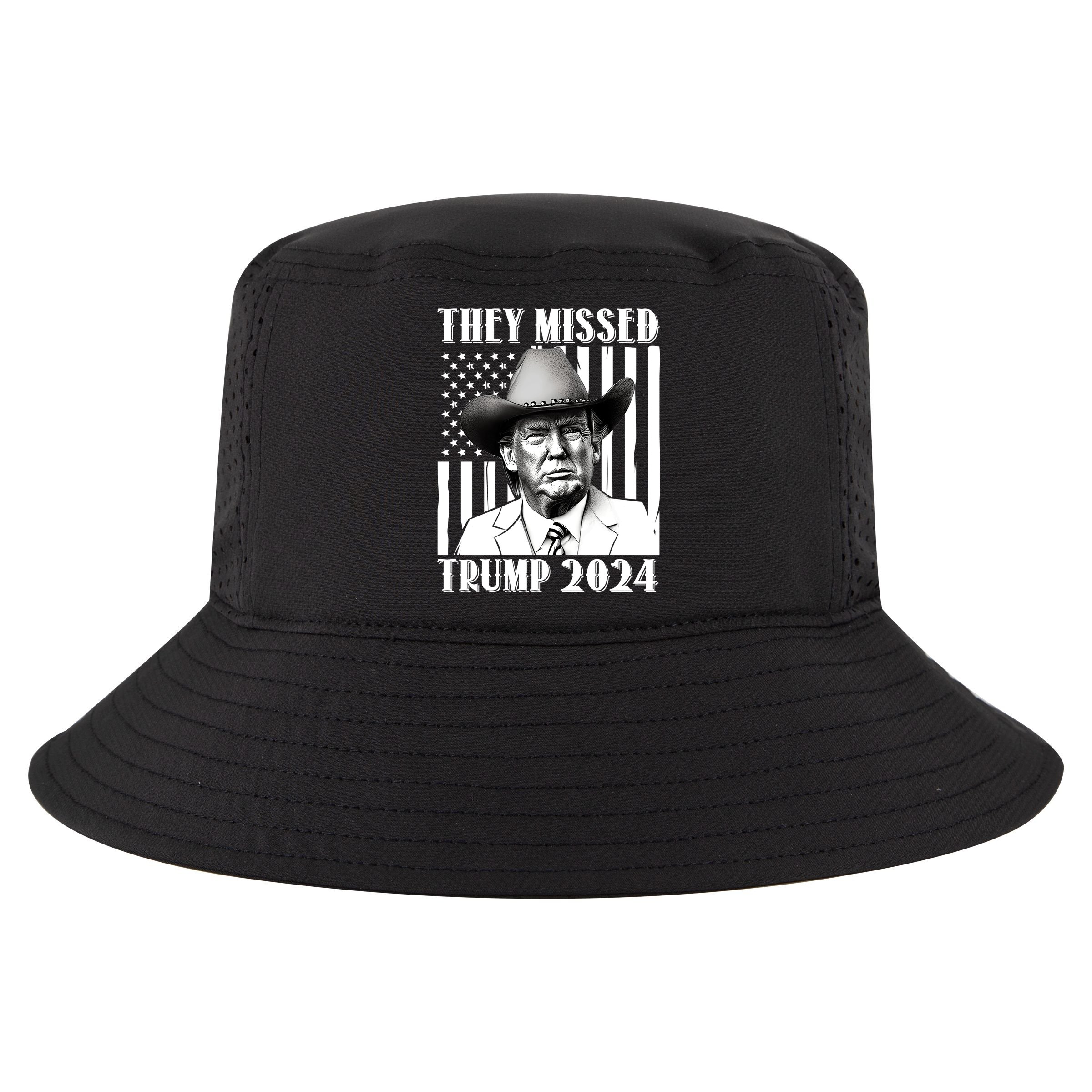 They Missed Trump 2024 Cool Comfort Performance Bucket Hat