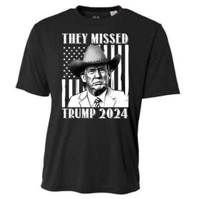 They Missed Trump 2024 Cooling Performance Crew T-Shirt