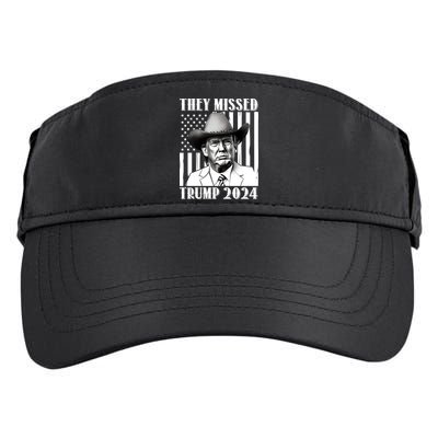 They Missed Trump 2024 Adult Drive Performance Visor