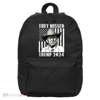 They Missed Trump 2024 16 in Basic Backpack