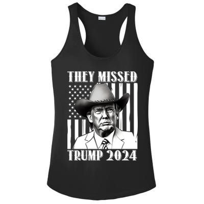 They Missed Trump 2024 Ladies PosiCharge Competitor Racerback Tank