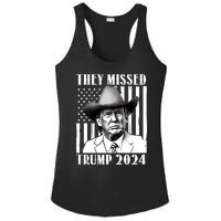 They Missed Trump 2024 Ladies PosiCharge Competitor Racerback Tank