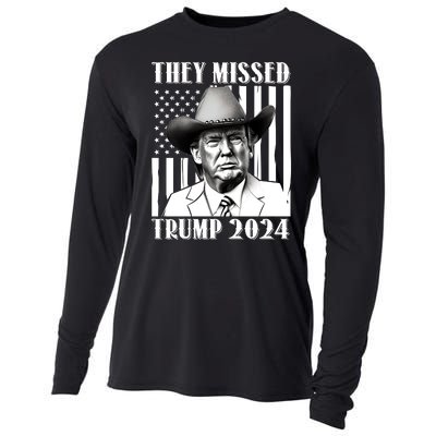 They Missed Trump 2024 Cooling Performance Long Sleeve Crew