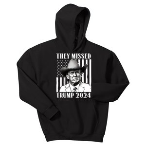 They Missed Trump 2024 Kids Hoodie