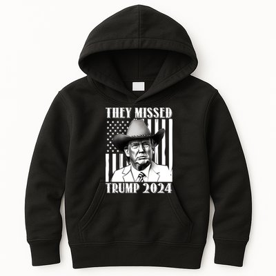 They Missed Trump 2024 Kids Hoodie