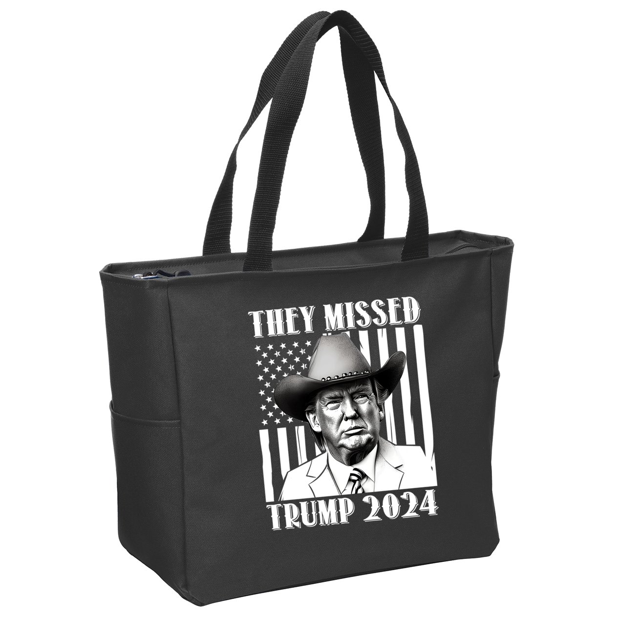 They Missed Trump 2024 Zip Tote Bag