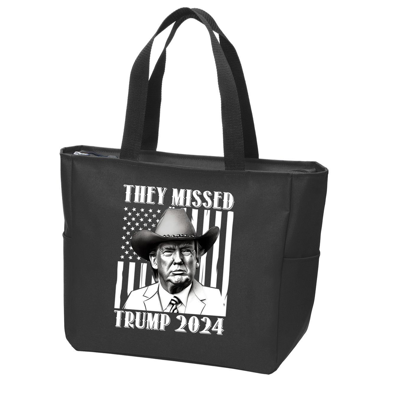 They Missed Trump 2024 Zip Tote Bag