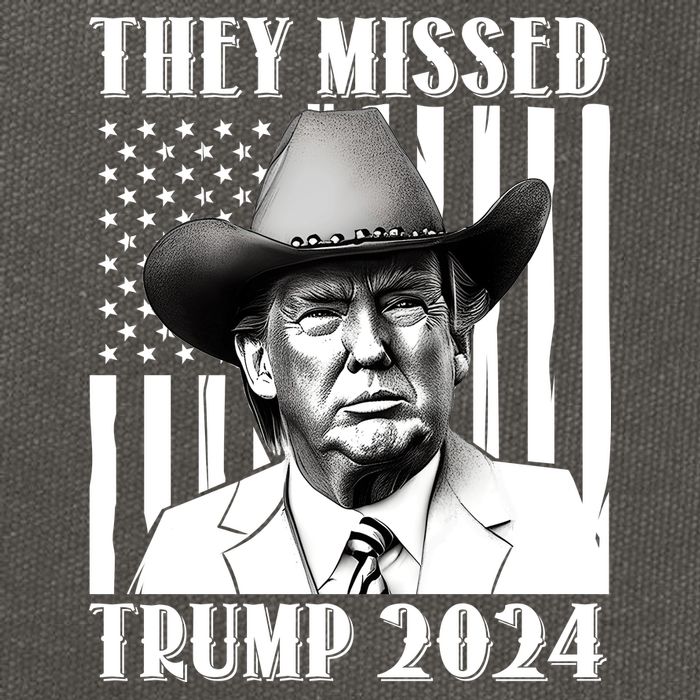 They Missed Trump 2024 Cotton Canvas Backpack