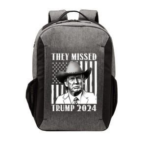 They Missed Trump 2024 Vector Backpack