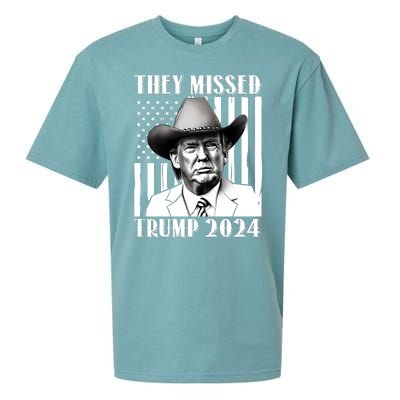 They Missed Trump 2024 Sueded Cloud Jersey T-Shirt