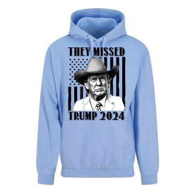 They Missed Trump 2024 Unisex Surf Hoodie