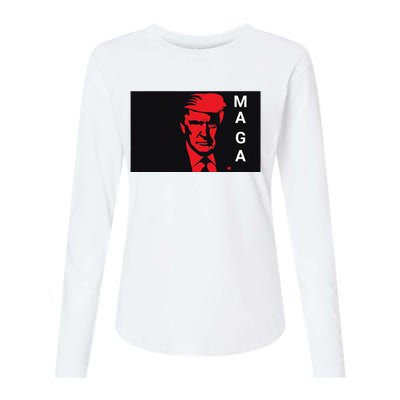 Trump Maga Womens Cotton Relaxed Long Sleeve T-Shirt