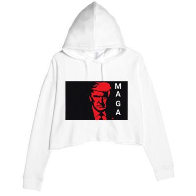 Trump Maga Crop Fleece Hoodie