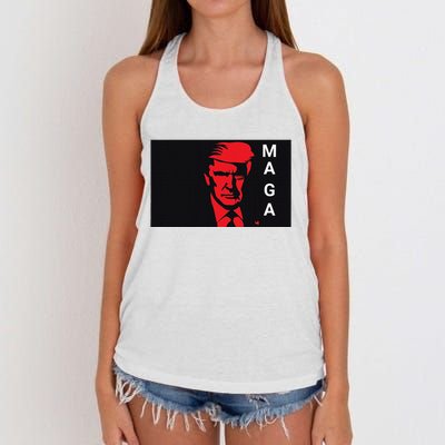 Trump Maga Women's Knotted Racerback Tank