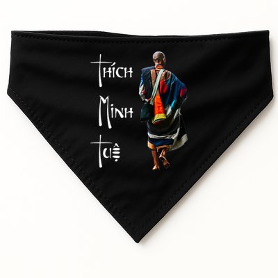 Thich Minh Tue Buddhist Monk Spiritual Journey Vietnam USA-Made Doggie Bandana