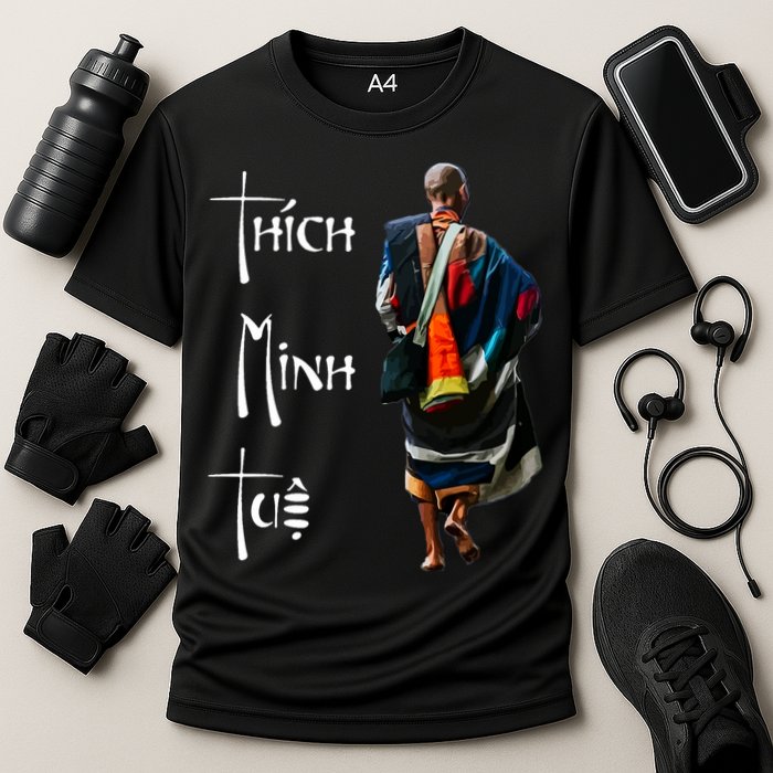 Thich Minh Tue Buddhist Monk Spiritual Journey Vietnam Cooling Performance Crew T-Shirt
