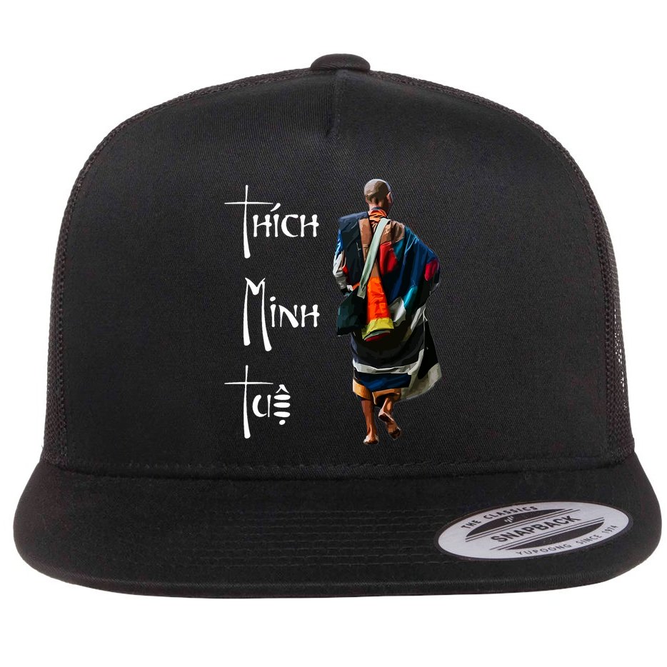 Thich Minh Tue Buddhist Monk Spiritual Journey Vietnam Flat Bill Trucker Hat