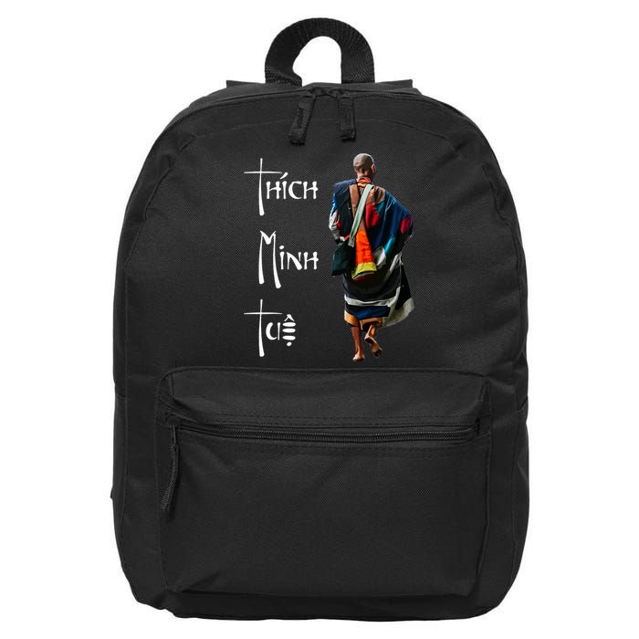 Thich Minh Tue Buddhist Monk Spiritual Journey Vietnam 16 in Basic Backpack