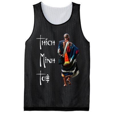 Thich Minh Tue Buddhist Monk Spiritual Journey Vietnam Mesh Reversible Basketball Jersey Tank