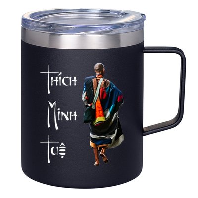 Thich Minh Tue Buddhist Monk Spiritual Journey Vietnam 12oz Stainless Steel Coffee Mug