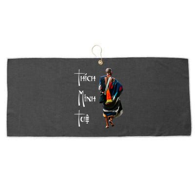 Thich Minh Tue Buddhist Monk Spiritual Journey Vietnam Large Microfiber Waffle Golf Towel