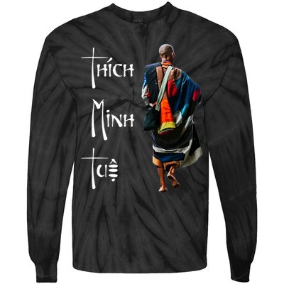 Thich Minh Tue Buddhist Monk Spiritual Journey Vietnam Tie-Dye Long Sleeve Shirt