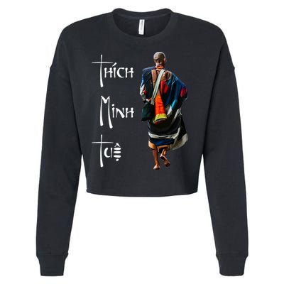 Thich Minh Tue Buddhist Monk Spiritual Journey Vietnam Cropped Pullover Crew