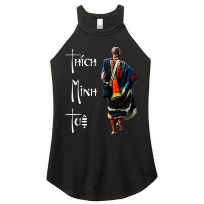 Thich Minh Tue Buddhist Monk Spiritual Journey Vietnam Women's Perfect Tri Rocker Tank