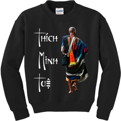 Thich Minh Tue Buddhist Monk Spiritual Journey Vietnam Kids Sweatshirt