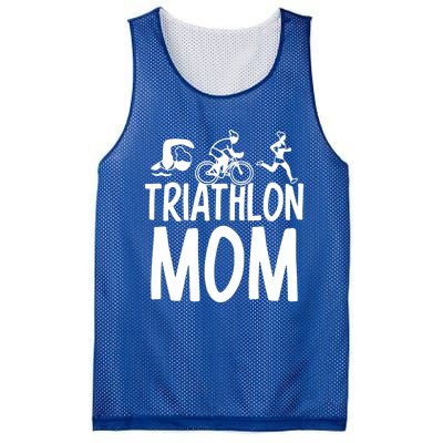 Triathlon Mom Triathlons Triathlete Sports Mother Mommy Mama Meaningful Gift Mesh Reversible Basketball Jersey Tank