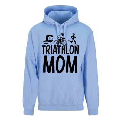 Triathlon Mom Triathlons Triathlete Sports Mother Mommy Mama Meaningful Gift Unisex Surf Hoodie