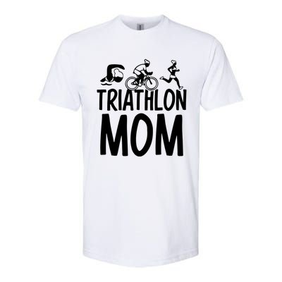 Triathlon Mom Triathlons Triathlete Sports Mother Mommy Mama Meaningful Gift Softstyle® CVC T-Shirt