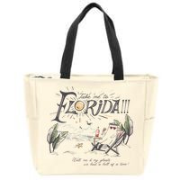 Take Me To The Florida Funny Ghost On The Beach Zip Tote Bag