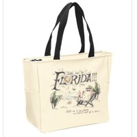 Take Me To The Florida Funny Ghost On The Beach Zip Tote Bag