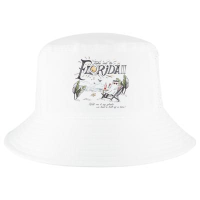 Take Me To The Florida Funny Ghost On The Beach Cool Comfort Performance Bucket Hat