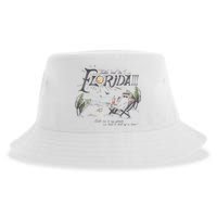 Take Me To The Florida Funny Ghost On The Beach Sustainable Bucket Hat