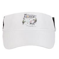 Take Me To The Florida Funny Ghost On The Beach Adult Drive Performance Visor