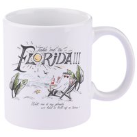 Take Me To The Florida Funny Ghost On The Beach 11oz C Handle Ceramic Mug