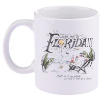 Take Me To The Florida Funny Ghost On The Beach 11oz C Handle Ceramic Mug