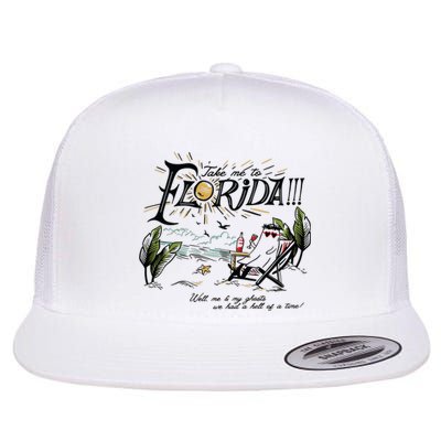 Take Me To Florida! Flat Bill Trucker Hat