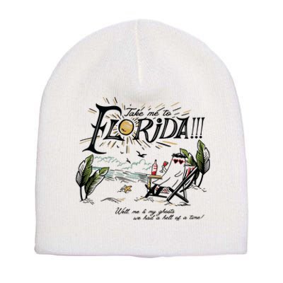 Take Me To Florida! Short Acrylic Beanie