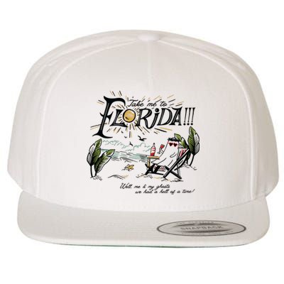 Take Me To Florida! Wool Snapback Cap