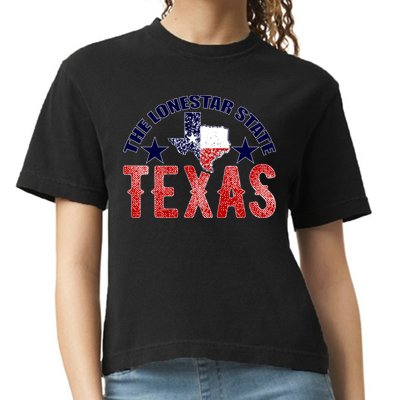 Texas Motto The Lone Star State Comfort Colors Boxy T-Shirt