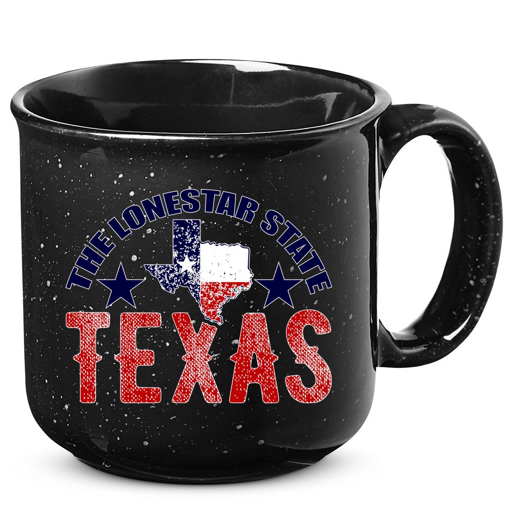Texas Motto The Lone Star State 15oz Campfire Ceramic Mug