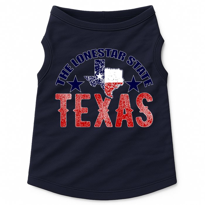 Texas Motto The Lone Star State Doggie Tank